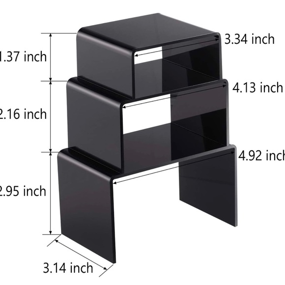 acrylic elevators for display 3 pcs - Picture 2 of 6